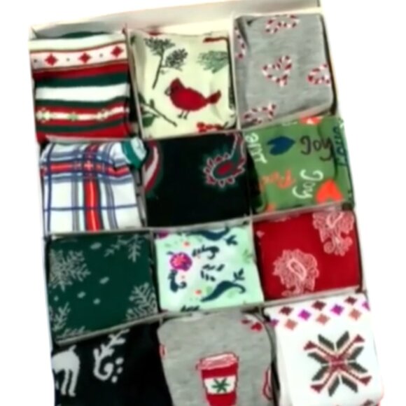 MUK LUKS Women's 12 Days of Socks Gift Set   16248 - Picture 2 of 2